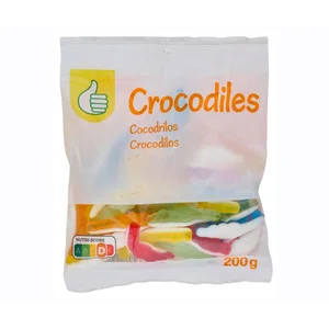 PRODUCTO ALCAMPO Golosinas con forma de cocodrilo 200 g.