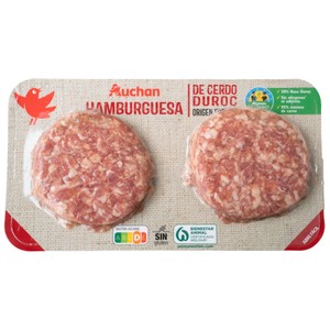 Alcampo Cultivamos LO Bueno Hamburguesa de Cerdo Duroc 2x120 G. 240 G