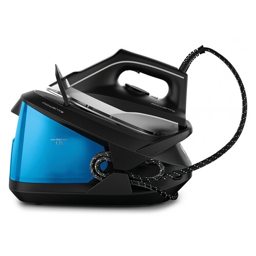 Centro de planchado ROWENTA TurboSteam VR8320F0, Suela Microsteam 400 HD Láser, autonomía ilimitada, 6,5 bares de presión.