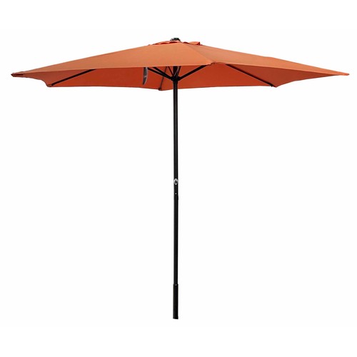 Parasol de jardín 2,7x2,3m color terracota con protección solar UV+30, IKUNIK.