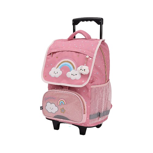 Mochila arco iris de 2 compartimentos con ruedas, ALCAMPO.