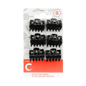 COSMIA Pinza de tamaño pequeño para cabello COSMIA 6 uds.