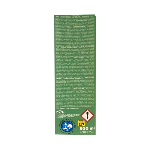 EKOSAN Lavavajillas citrus fruit 800ml