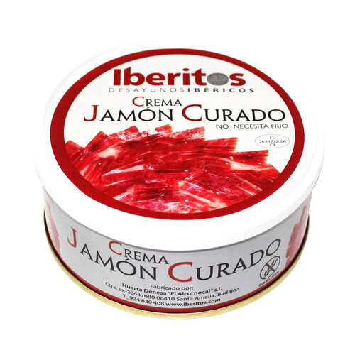 IBERITOS Crema de jamón curado IBERITOS 250 gramos.