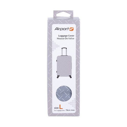Funda cubre maletas gris talla L, 78cm AIRPORT ALCAMPO.