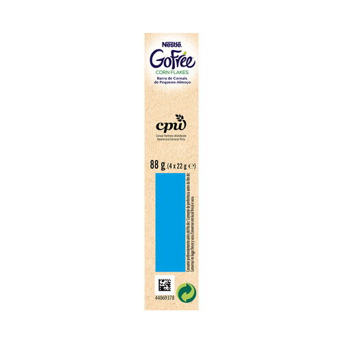 NESTLÉ Barritas de cereales sin gluten NESTLÉ GOFREE CORNFLAKES 88 g.