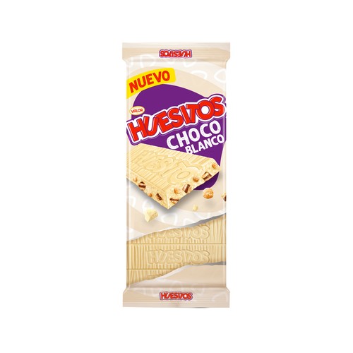 HUESITOS Chocolate blanco con barquillo y galleta 125 g.