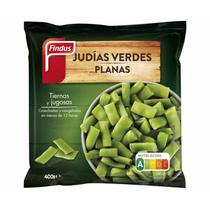 Imagen de FINDUS Judías verdes planas troceadas, cosechadas y congeladas en menos de 1 días FINDUS 400 g.