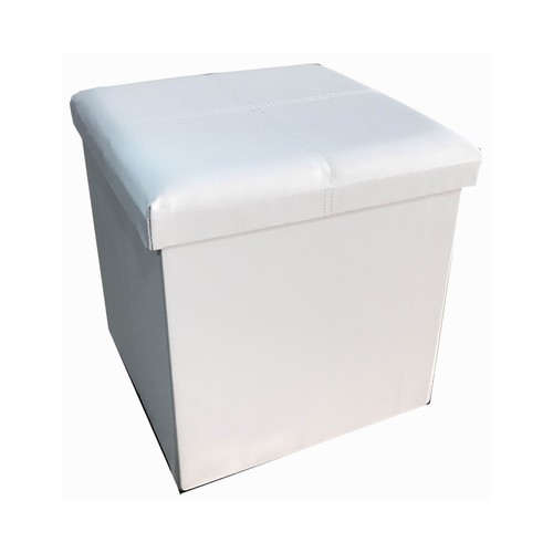 Puf de poliuretano cuadrado plegable con estructura de MDF y relleno de esponja disponible en colores surtidos, DECORACIÓN.