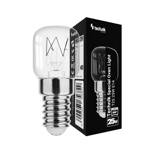 Bombilla de hornos y frigoríficos, 25 W, E14, de -30ºC a 300ºC, OSCA CONNECT.