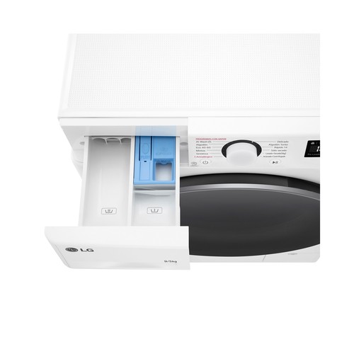 Lavadora secadora LG F2DR5S09A1W, capacidad lavado/secado: 9KG/5KG, clasificación energética: E, 1200RPM, H: 85cm,A: 60cm,F: 47,5cm.