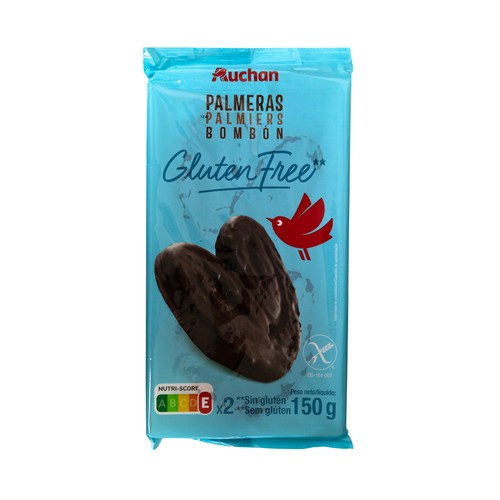Palmeras de bombón sin gluten PRODUCTO ALCAMPO 150 g.