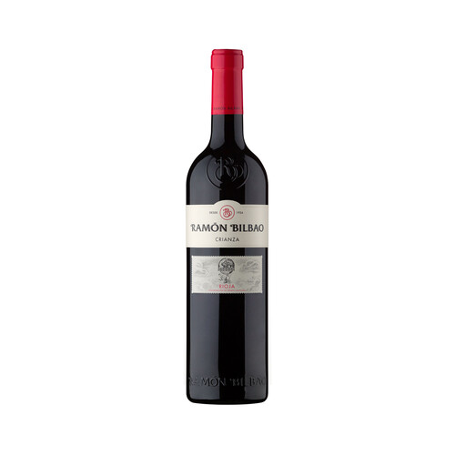 Vino tinto crianza con denominación de origen calificada Rioja RAMÓN BILBAO botella de 75 cl.
