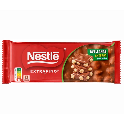 NESTLÉ Chocolate con leche y avellana entera 100 g.
