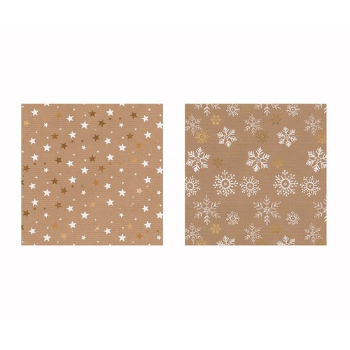 Papel de regalo kraft, DRAEGER.