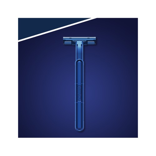 GILLETTE Máquina de afeitar desechable con cabezal fijo de doble hoja GUILLETTE Blue II 40 uds.