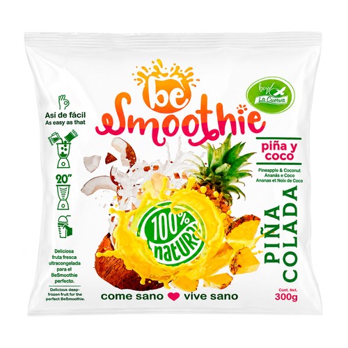 LA CUERVA Be Smoothie de piña colada y coco 300 g.