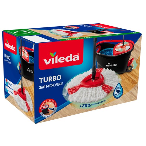 Cubo set escurridor con pedal TURBO VILEDA