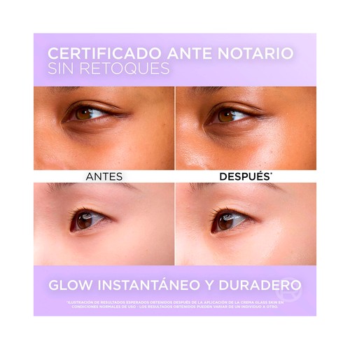 L´ORÉAL PARIS Revitalift glass skin Crema facial líquida con acción hidratante y suavizante 50 ml.