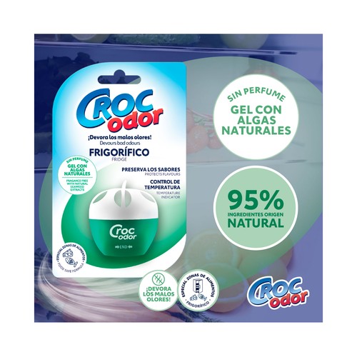 CROC ODOR Absorbe olores especial para frigorífico o nevera.