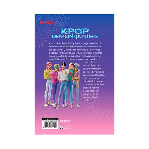 Kpop demon hunters: la novela oficial. Netflix. MONTENA