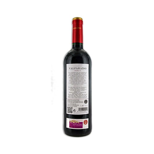 MARQUÉS DE VALPARAÍSO  Vino tinto roble con D.O. Ribera del Duero MARQUÉS DE VALPARAÍSO botella de 75 cl.