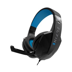 Auriculares gaming tipo casco INDECA Fuyin 2 con cable y micrófono, compatibles con PS4, Xbox One, Switch, PC y Mac, color negro.