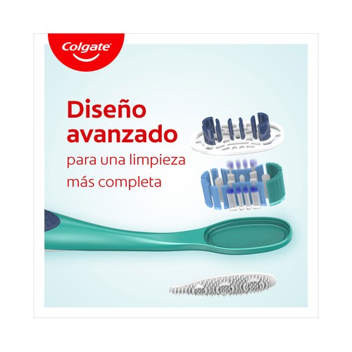 COLGATE 360º Deep clean Cepillo de dientes medio, para limpieza interdental y de encías.