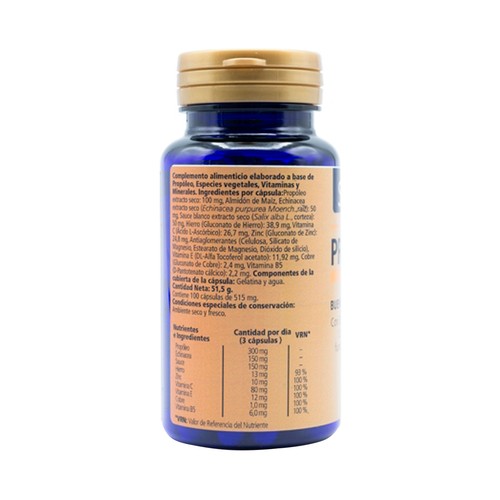 SANON Propóleo, echinacea, vitamina C, zinc y cobre 100 Cápsulas.
