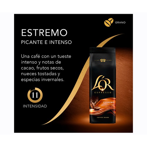 L´OR Café grano estremo intensidad 11 500 gr.