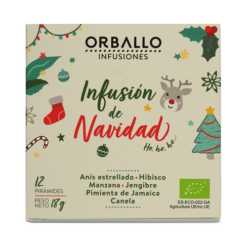 ORBALLO Infusión ecológica de Navidad 12 uds.
