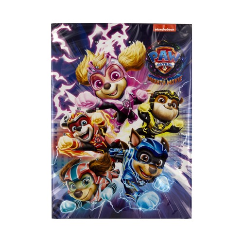 NICKELODEON Patrulla canina Calendario de adviento de chocolate con leche 75 g.