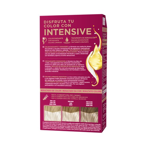 PALETTE Intensive creme color de Schwarzkopf Tinte de pelo permanente tono 11-11 Rubio ultra plátino.