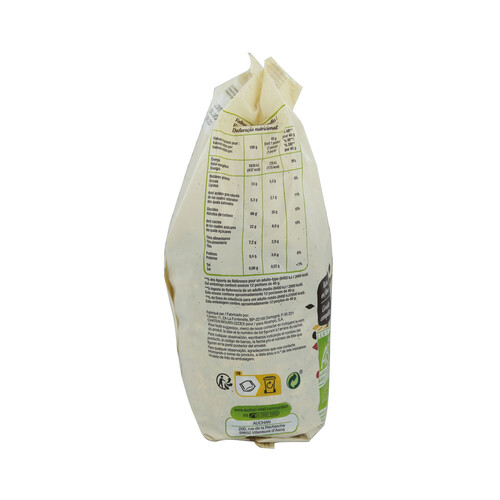 ALCAMPO ECOLÓGICO Cereales muesli con quinoa y con chocolate ALCAMPO ECOLÓGICO 500 g.