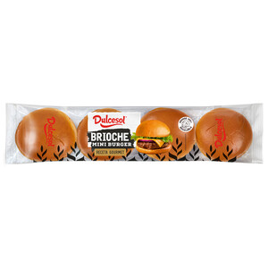 Imagen de DULCESOL Pan brioche mini hamburgesa, 8 uds, 160 g.