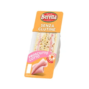 FRATELLI BERETTA Sándwich de jamón cocido y mayonesa sin gluten 150 g. 