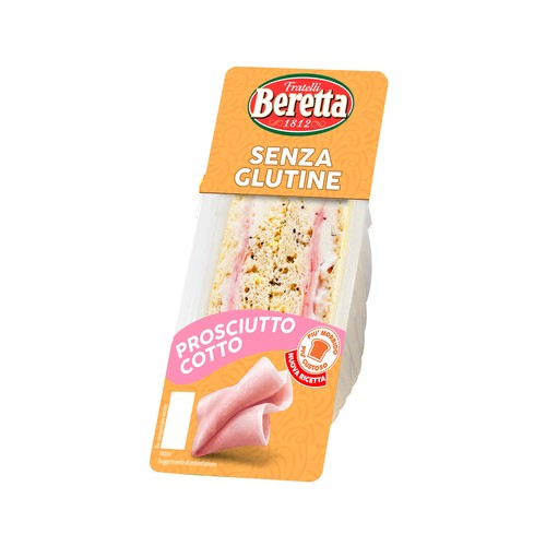 FRATELLI BERETTA Sándwich de jamón cocido y mayonesa sin gluten 150 g. 