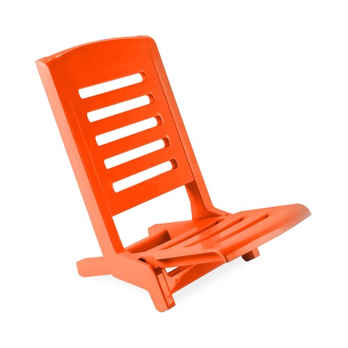 Silla de playa de polipropileno de color naranja, PLASTICOS JOLUCE.