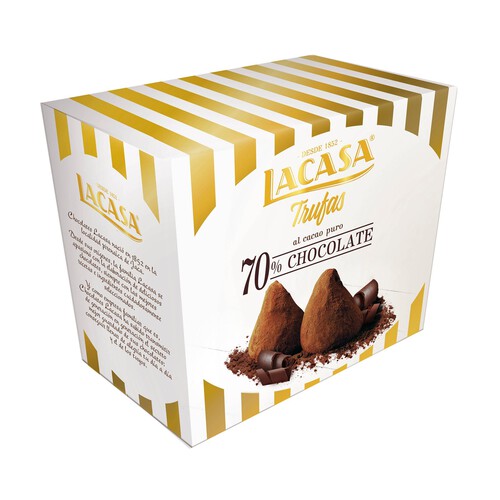 LACASA Trufas chocolate negro 70% 150 g.