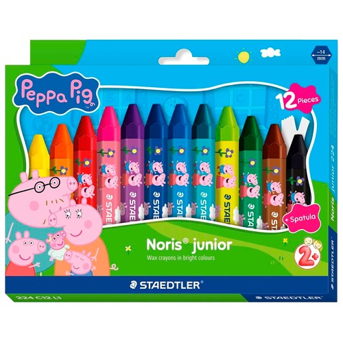 Set 12 ceras color noris junior - Peppa Pig. STAEDTLER