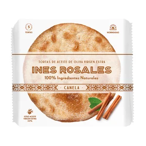 INÉS ROSALES Tortas de aceite de oliva virgen extra de canela  5 uds 150 g.