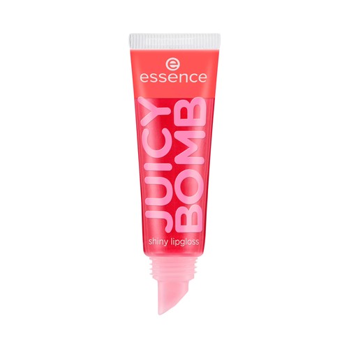 ESSENCE Juicy bomb  tono 104 Poppin´ pomegranate Brillo de labios con acabado brillante y fragancia afrutada.