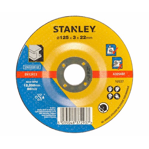 Disco de corte para metal 125 mm, STANLEY.