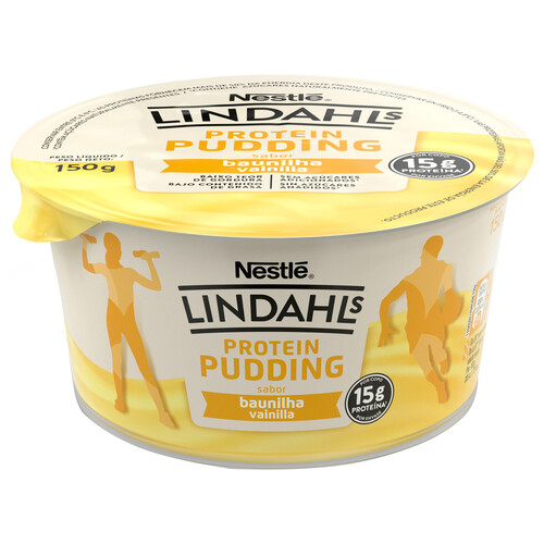 LINDAHLS Pudding con sabor a vainilla, con alto contenido en proteínas (15 g)  de Nestlé 150 g.