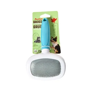 PRODUCTO ALCAMPO Cepillo Inox de 14.7 cm. para perro o gato, para todo tipo de pelajes.