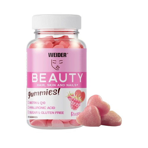 WEIDER Complemento alimenticio, caramelos de goma  40 uds. 160 g.