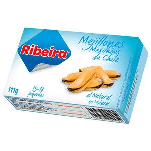 Imagen de RIBEIRA Mejillones de Chile al natural 13/18 uds 111 g. 
