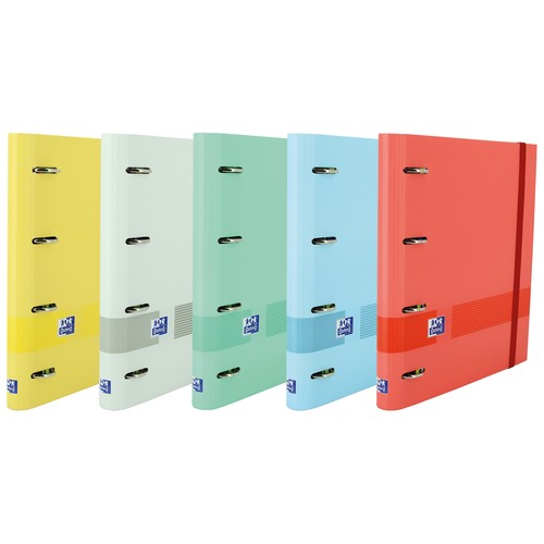 Carpeta archivador de 4 anillas tamaño A4 y recambio cuadrícula, incluye pizarra extraíble, varios modelos, OXFORD & YOU EUROPEANBINDER.