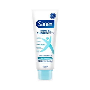 SANEX Total freshness Desodorante en crema unixex para todo el cuerpo (manos, axilas, zonas íntimas ...) 75 ml.