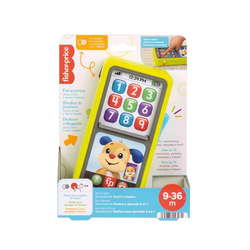 FISHER PRICE Ríe y aprende Smartphone desliza y aprende Teléfono